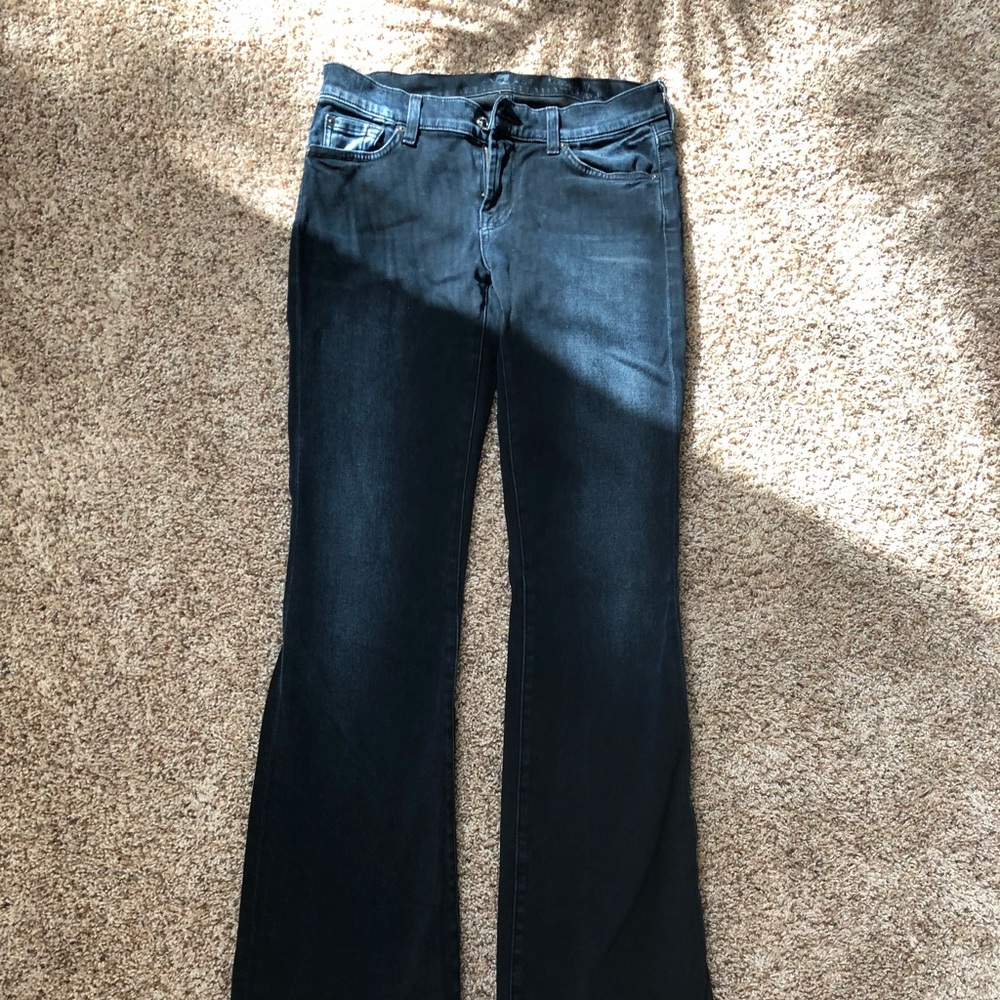 Seven jeans black skinny bootcut
